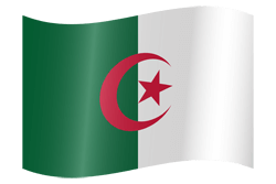 Flag of Algeria - Waving