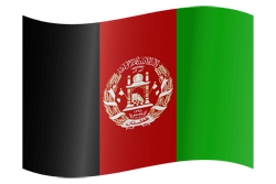 Flag of Afghanistan - Waving