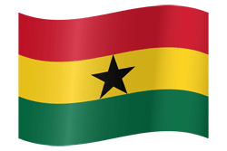 Flag of Ghana - Waving
