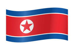 Flag of North Korea - Waving