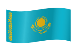 Flag of Kazakhstan - Waving