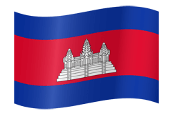 Flag of Cambodia - Waving