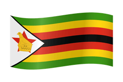 Flag of Zimbabwe - Waving