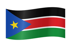 Flag of South Sudan - Waving
