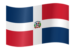 Flag of Dominican Republic, the - Waving
