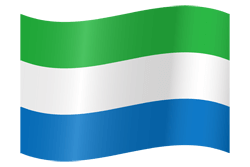 Flag of Sierra Leone - Waving