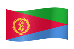 Flag of Eritrea - Waving