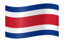 Flag of Costa Rica - Waving