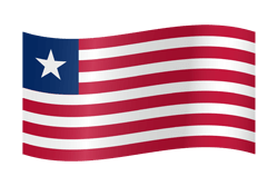 Flag of Liberia - Waving