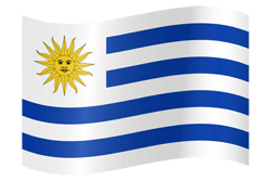 Flag of Uruguay - Waving