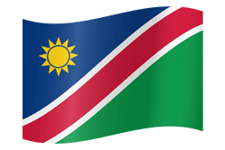 Flag of Namibia - Waving