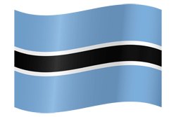 Flag of Botswana - Waving