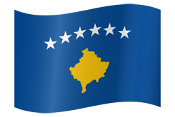 Flag of Kosovo - Waving