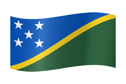 Flag of the Solomon Islands - Waving