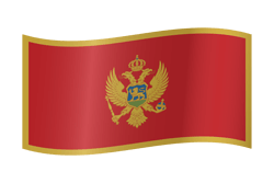 Flag of Montenegro - Waving