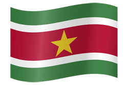 Flag of Suriname - Waving