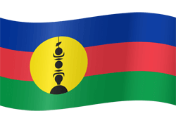 Flag of New Caledonia - Waving