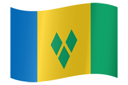 Flag of Saint Vincent and the Grenadines - Waving