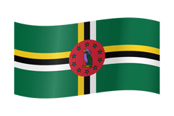 Flag of Dominica - Waving