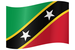 Flag of Saint Kitts and Nevis - Waving