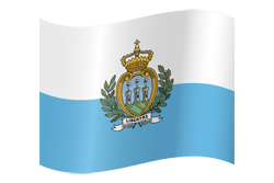 Flag of San Marino - Waving