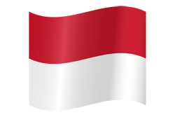 Flag of Monaco - Waving