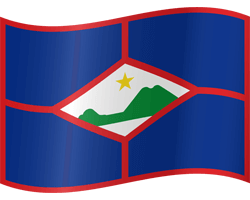 Flag of St. Eustatius - Waving