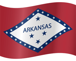Flag of Arkansas - Waving