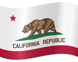 Flag of California - Waving