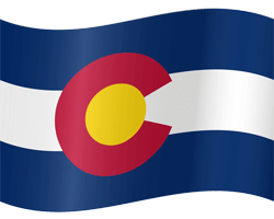 Flag of Colorado - Waving
