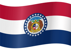 Flag of Missouri - Waving