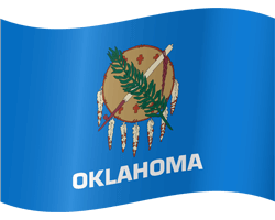 Flag of Oklahoma - Waving