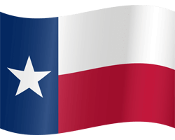 Flag of Texas - Waving