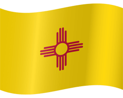 Flag of New Mexico - Waving