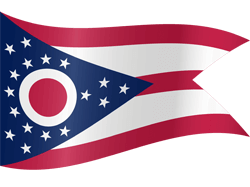 Flag of Ohio - Waving
