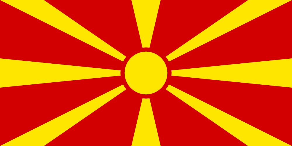 Flag of North Macedonia